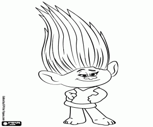 Mandy Sparkledust, Trolls coloring page