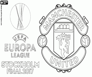 ManU, UEFA Europa League 2016-2017 coloring page
