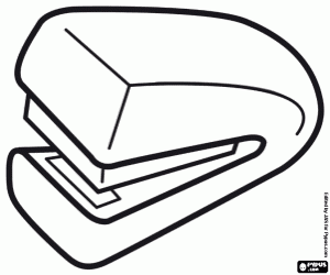 Manual stapler for paper coloring page