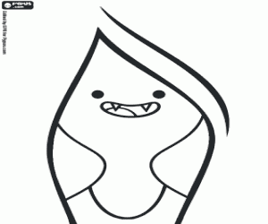 Marceline Abadeer, the Vampire Queen coloring page