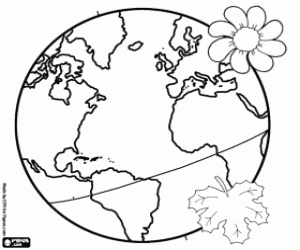 The March equinox coloring page