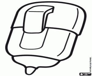 A marker pen for office work coloring page