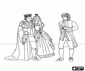 The Marquis of Carabas and the King coloring page