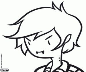 Marshall Lee, the Vampire King coloring page
