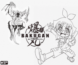 Marucho and his Bakugan Preyas coloring page