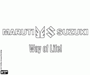 Maruti Suzuki logo coloring page