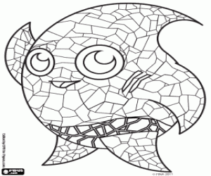 Mascot of Barcelona 2013 coloring page