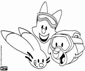 Mascots of Salt Lake City 2002 coloring page