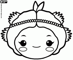 Mask of Demeter or Ceres coloring page