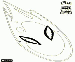 Mask of Goop, Ben 10 Alien Force coloring page