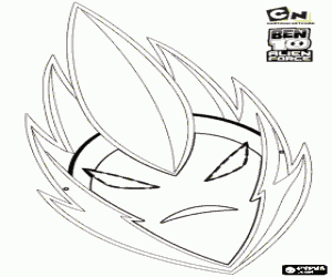 Mask of Swampfire,Ben 10 Alien Force coloring page