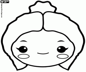 Mask of Venus or Aphrodite coloring page