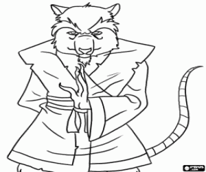 Master Splinter, Ninja Turtles coloring page