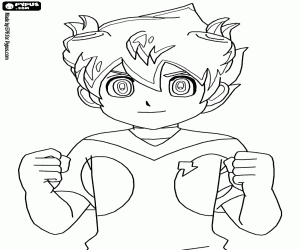 Matsukaze Tenma, the protagonist coloring page