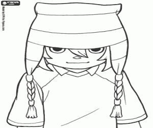 Max, footballer of Inazuma Eleven coloring page