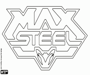 Max Steel logo coloring page