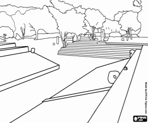 Mayan ruins of Copan, Honduras coloring page
