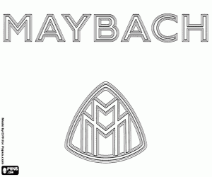 Maybach logo coloring page