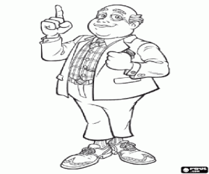 The Mayor of Lazy Town coloring page