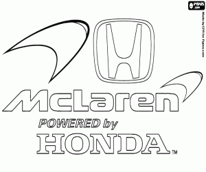 McLaren Honda logo coloring page