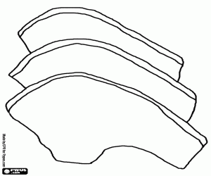 Meat chops coloring page