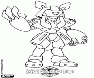 The medabot Sumilidon coloring page