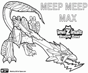 Meep Meep Max,Invizimals Shadow Zone coloring page