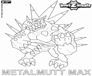 Metalmutt Max, Invizimals coloring page