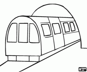 Metro - Subway - Underground coloring page