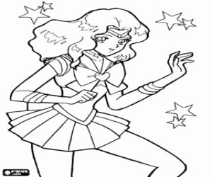 Michiru Kaioh, Sailor Neptune coloring page
