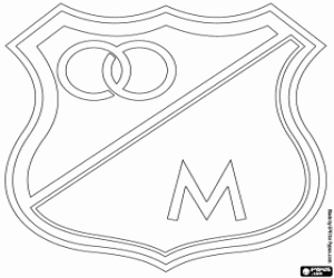 Millonarios FC shield coloring page