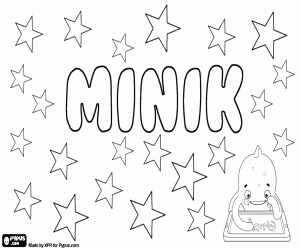 Minik, inuit name for boy coloring page