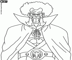 Mister Satan, an ally of Cell coloring page