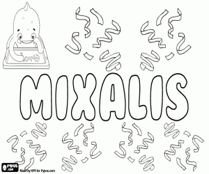 Mixalis, variant of Michalis coloring page
