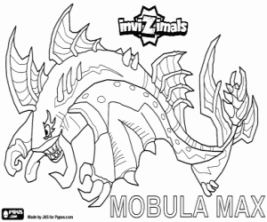 Mobula Max, the Invizimals witch coloring page