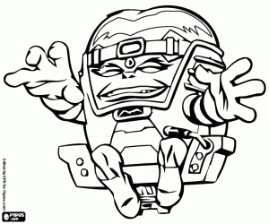 Modok, villain of SuperHeroSquad coloring page