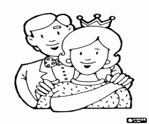 Mom, the Queen of the family coloring page