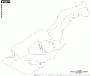 Monaco map coloring page