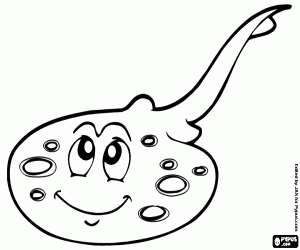 A monkfish coloring page