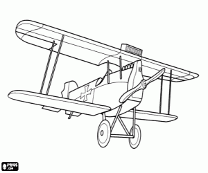 Monoplane, 1st World War coloring page