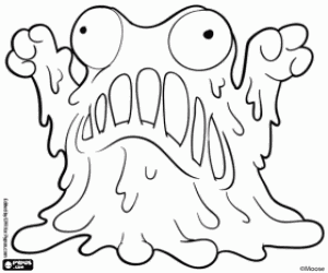 The monster Trashola, Trash Pack coloring page