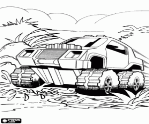 Monster Truck, Hot Wheels vehicle coloring page