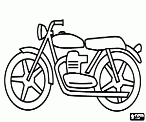 Montesa Impala, a motorcycle coloring page