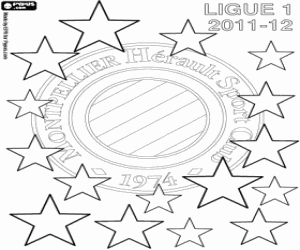 Montpellier, champion 2011-2012 coloring page
