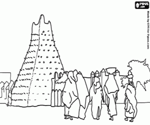 Mosque in Timbuktu, Mali coloring page