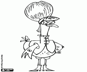 Mother Goose from Pet Squad coloring page