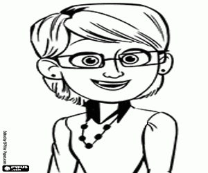 The mother of Nate, Sarah coloring page