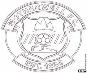 Motherwell FC logo coloring page