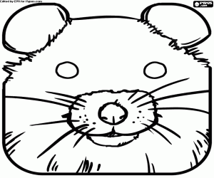 Mouse Mask coloring page