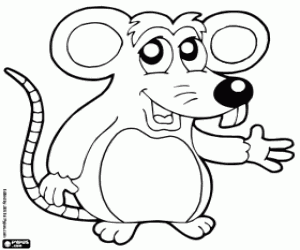 Mouse coloring page